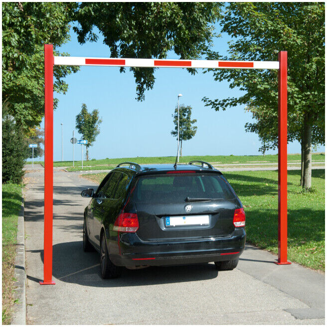 MORAVIA Limiteur de passage rigide H 3010 mm I 8230 mm rouge alu rouge/blanc (305.23.437)