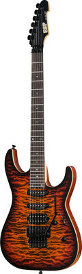 ESP M-III FR QM FSH BH Tiger Eye Tiger Eye Sunburst