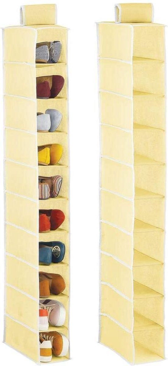 Hangend schoenenrek van stof