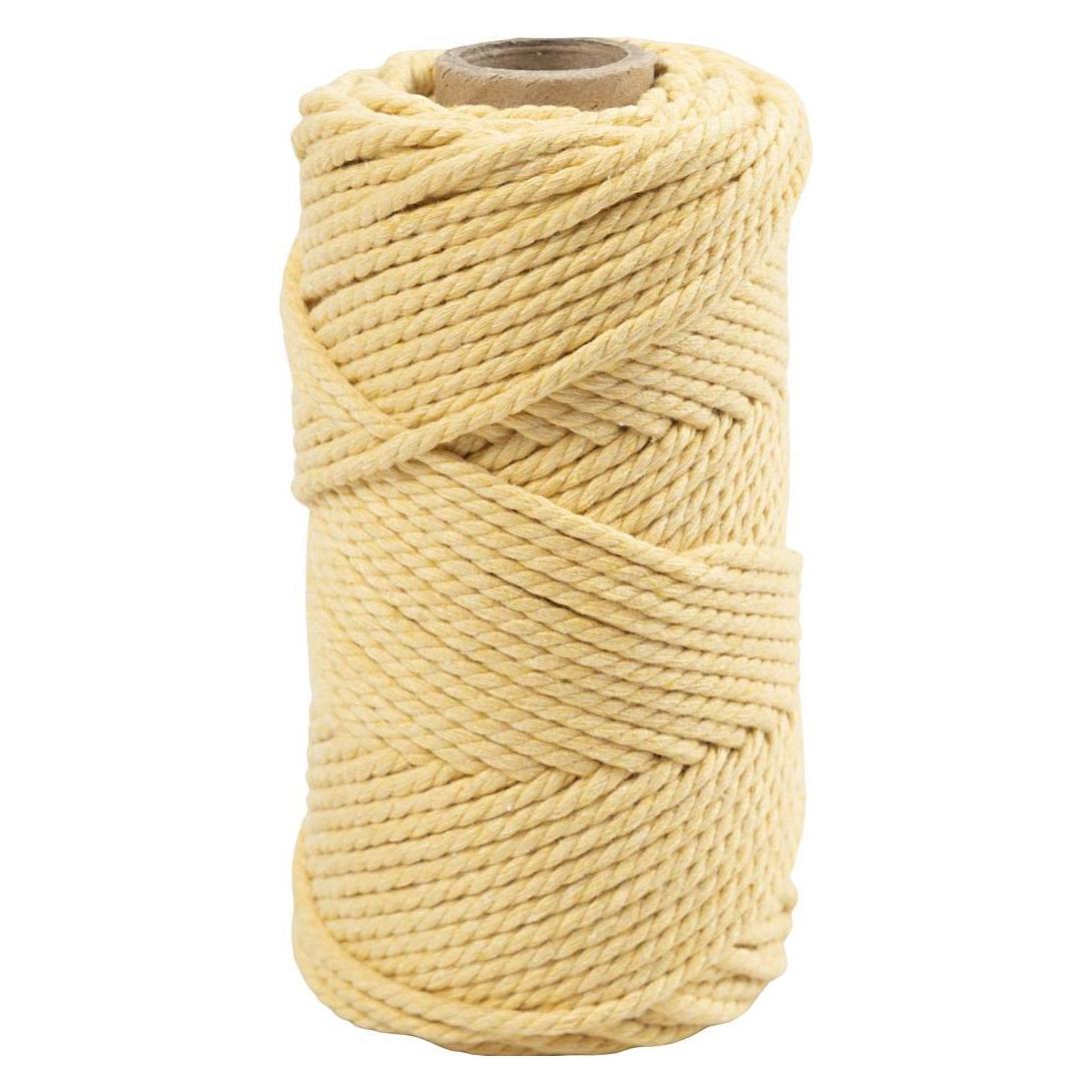 Creativ Company Baumwollgarn Makramee Rope 330 g Hellgelb (55 m) (414757)