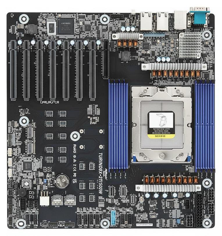 ASRock TurinD8X-2T/500W EEB moederbord met single socket SP5 en 6 GB