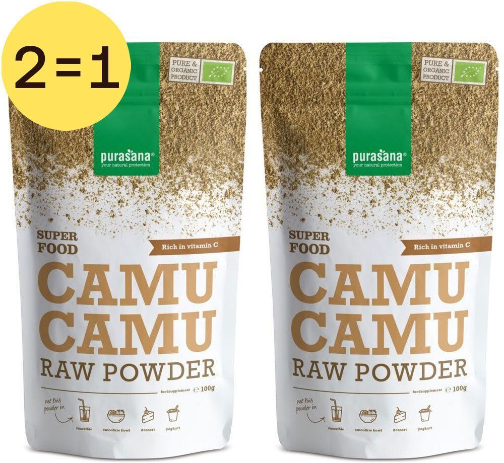 Purasana® Camu Poeder x2 2x100 g Pulver