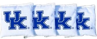 Skip's Garage Kentucky UK Wildcats White Cornhole Bags