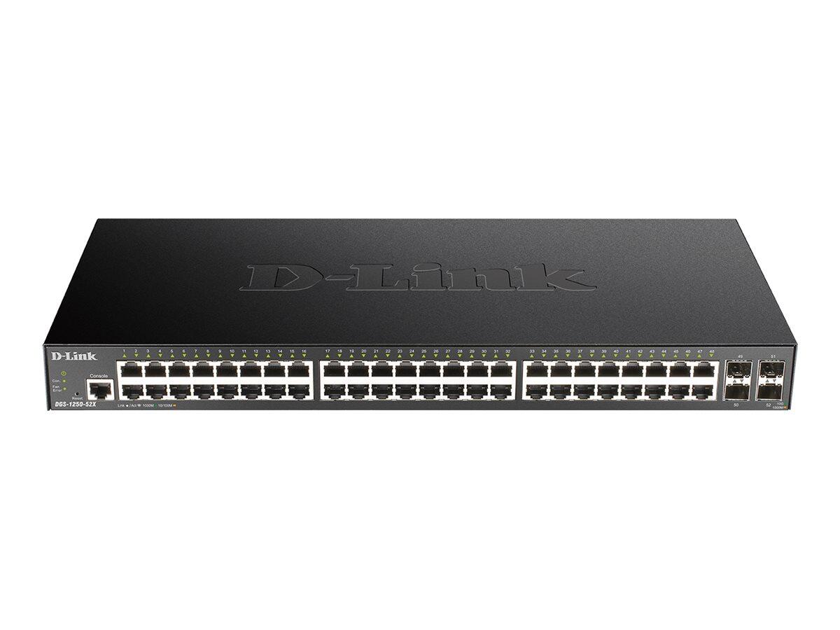 D-Link DGS-1250-52X/E, 52-Port Smart Managed Gigabit Switch