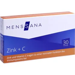 ZINK+C MensSana Lutschtabletten 30 St Lutschtabletten