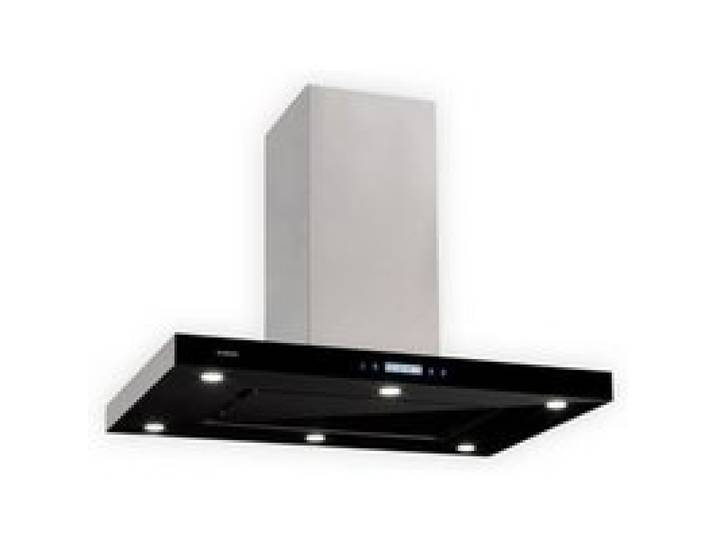 Klarstein Valeria hotte îlot 90cm 642m³/h extraction tactile LED verre inox