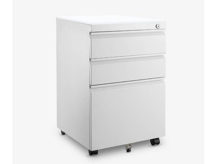 Metall Rollcontainer Weiß Weiß