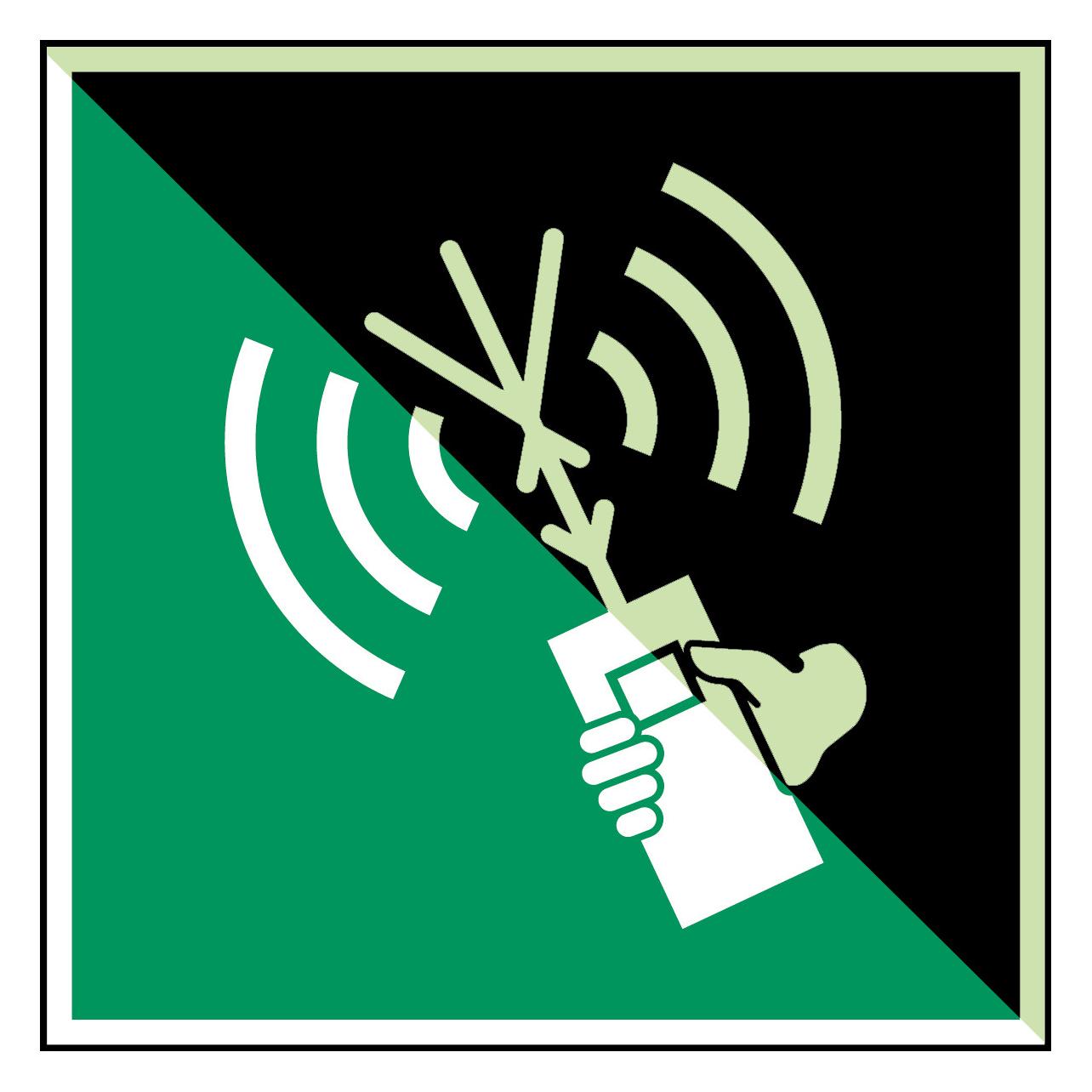 Brady ISO-Sicherheitsschild - UKW-Funktelefon (135197)