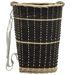 vidaXL Holzkorb mit Trageriemen Natur Weide : Größe - 50 x 44 x 58 cm
