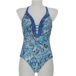 OLYMPIA Damen Badeanzug Badeanzug, Größe 36C in Blau Blau