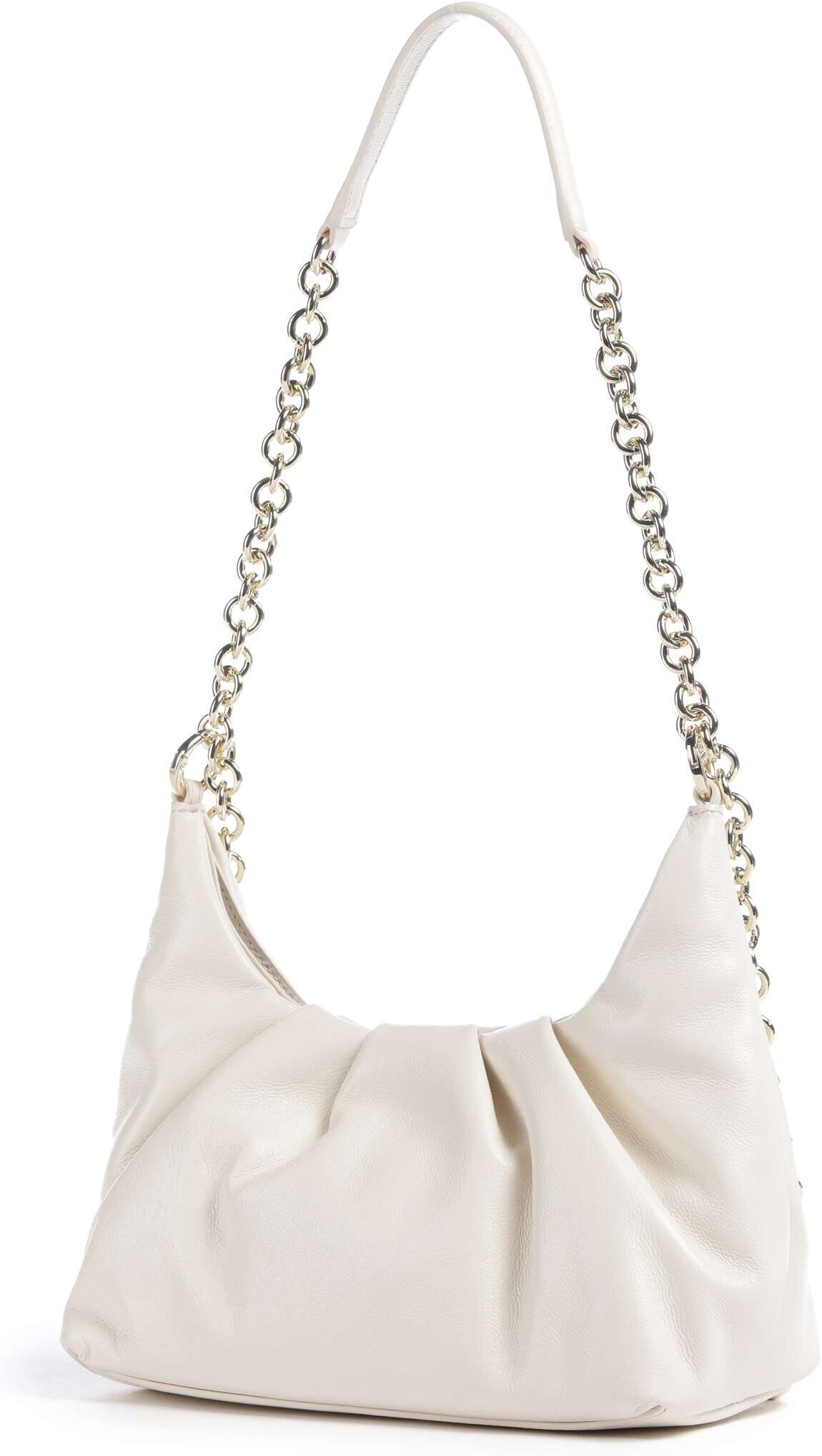 Furla Delia Mini Schultertasche aus Leder, weiß
