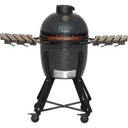 Mustang Grill, Keramikgrill, Kamado M Holzkohle Holzkohle-Grill Grill-Fläche (Durchmesser)=380mm Grau (380 mm)