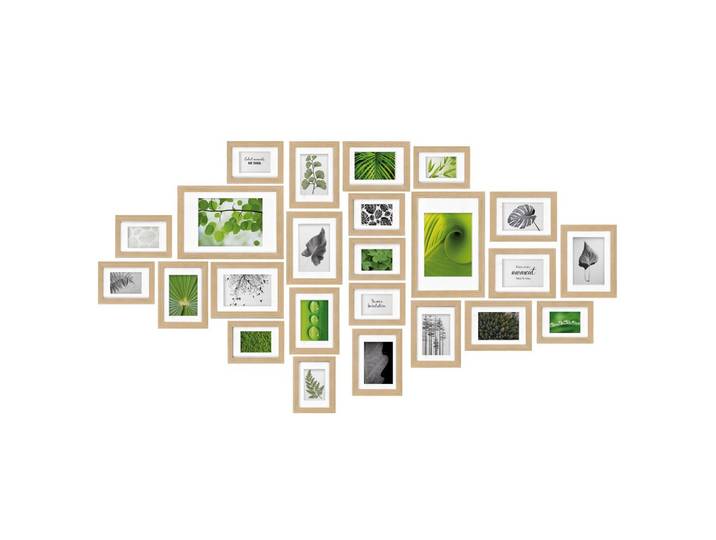 BILDERRAHMEN Nature MDF Eiche (24tlg)