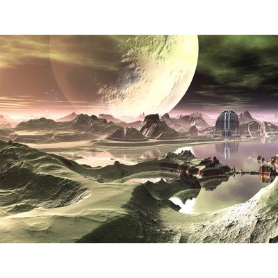 Papermoon "PLANETEN-FUTURISTISCH WELTRAUM MOND GALAXIE UNIVERSUM"