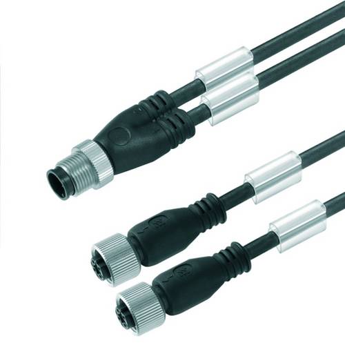 Weidmüller 9457490200 Sensor-/Aktor-Steckverbinder, konfektioniert M12 Stecker, gerade, Buchse, gerade 2.00m Polzahl Sensoren
