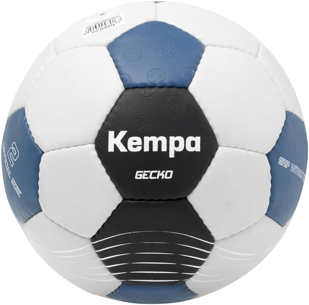 Handball KEMPA "Handball Gecko Kids" Gr. 3, grau (grau, blau), Bälle, Kinder, 3, Handball