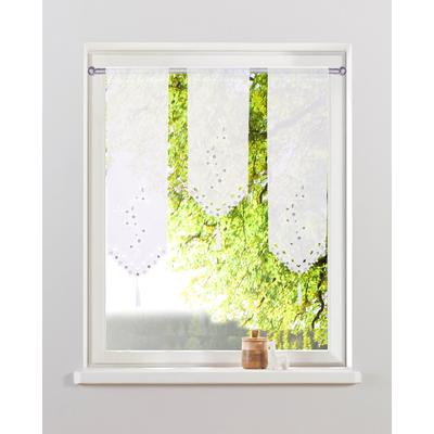 Scheibengardine OTTO HOME "Neila", weiß, B:20cm H:70cm, Polyester, Gardinen