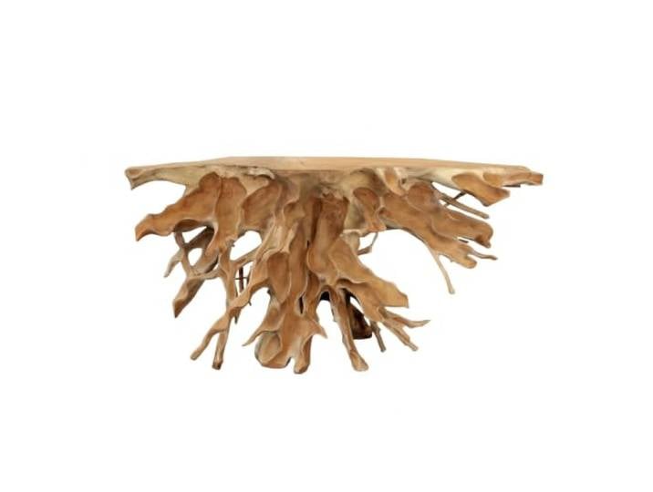 Konsolentisch Teak Wurzelholz, Flurtisch Massivholz, handgefertigtes Unikat Wurzeltisch, Wandtisch, Konsole Flur, Garderobentisch, Teakwurzel, Naturkante, naturbelassen, Handarbeit Indonesien