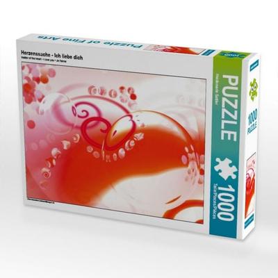 CALVENDO Puzzle Herzenssache - Ich liebe dich 1000 Teile Puzzle quer | 1000 Teile Lege-Größe 64 × 48 cm Foto-Puzzle für glückliche Stunden