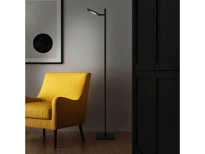 Näve LED Stehlampe Lupa, dimmbar, schwarz, für Wohn- / Esszimmer, Metall, Modern, LED Stehlampe