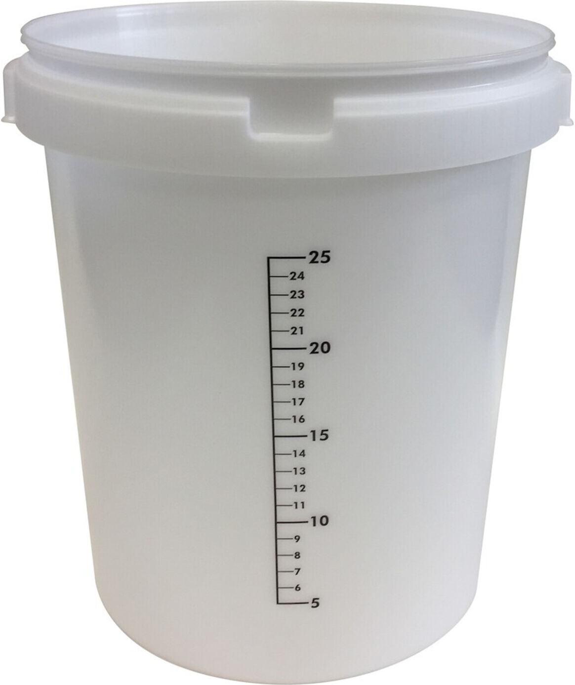 Anrühreimer GRIPLINE-O 30l 25 Liter-Skala weiß ; Industrial Quality Supplies (KUI00300-1101)