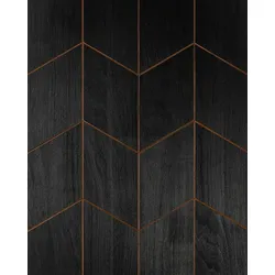 Dekorfliesen Athena Thermo Black aus Abachi-Holz 0,85m2