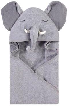 Hudson Baby Infant Boy Cotton Animal Face Hooded Towel, Tusks Elephant, One Size - Tusks Elephant - One Size