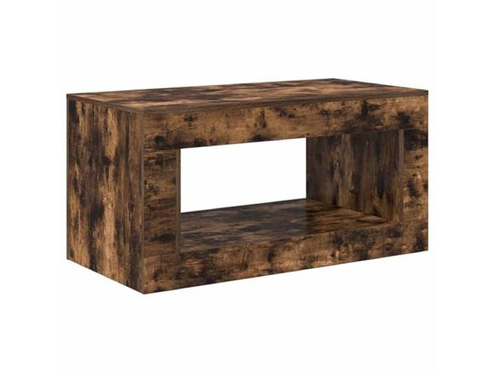 Couchtisch Geräucherte Eiche Moderner Minimalistischer Wohnzimmertisch Geräumige Tischplatte, robuste Konstruktion, einfache Montage, vielseitig für Wohnzimmer Büro Lounge