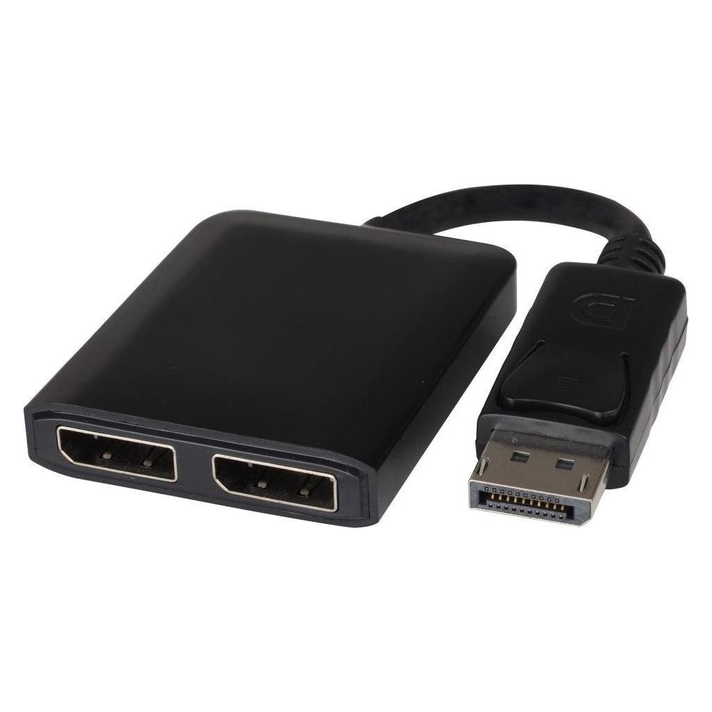 PremiumCord adaptér DisplayPort - 2x DisplayPort, rozšíÅení + zrcadlení obrazu, 4K*2K@ (DisplayPort, DisplayPort) (KPORTAD17)
