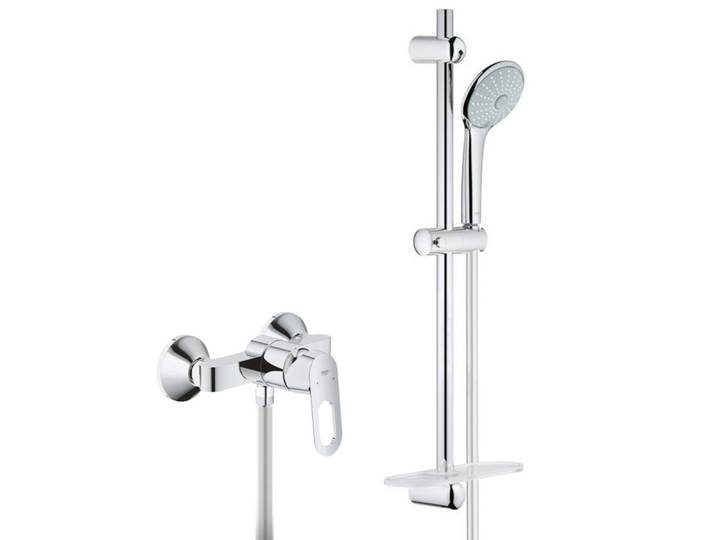 Set Mitigeur de Douche monocommande + Ensemble de douche 3 jets EUPHORIA 110 (23340000-EUPHORIA3)