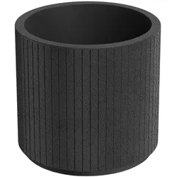 WellHome - Blumentopf aus Rotationsgeformtes Polyethylen 19L Ø40x36cm in farbe Kohle - Coro Round
