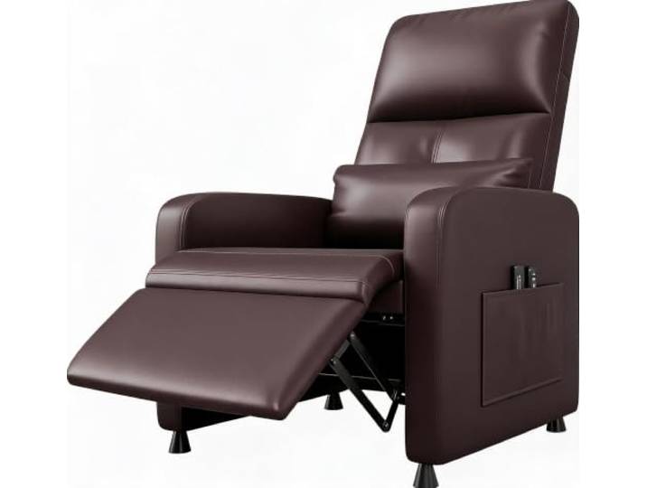 GarveeMore Elektrischer Relaxsessel/TV-Sessel Mit Massage & Wärme verstellbare Rückenlehne & Liegefunktion - Fußstütze, Lendenstütze, USB-Ladeanschluss, Seitentaschen