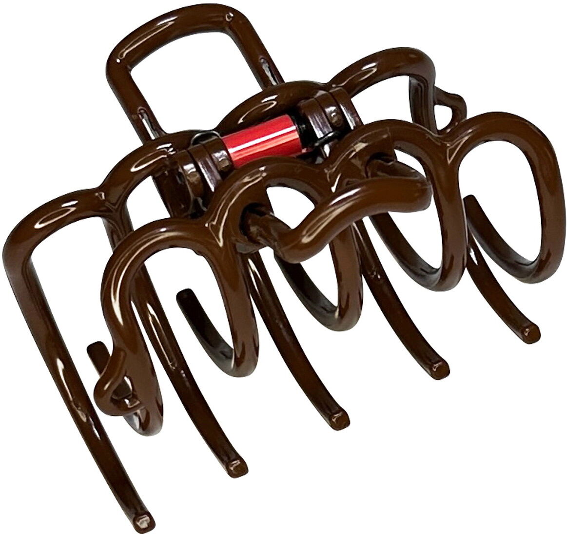 doouup Fermaglio per capelli marrone cioccolato