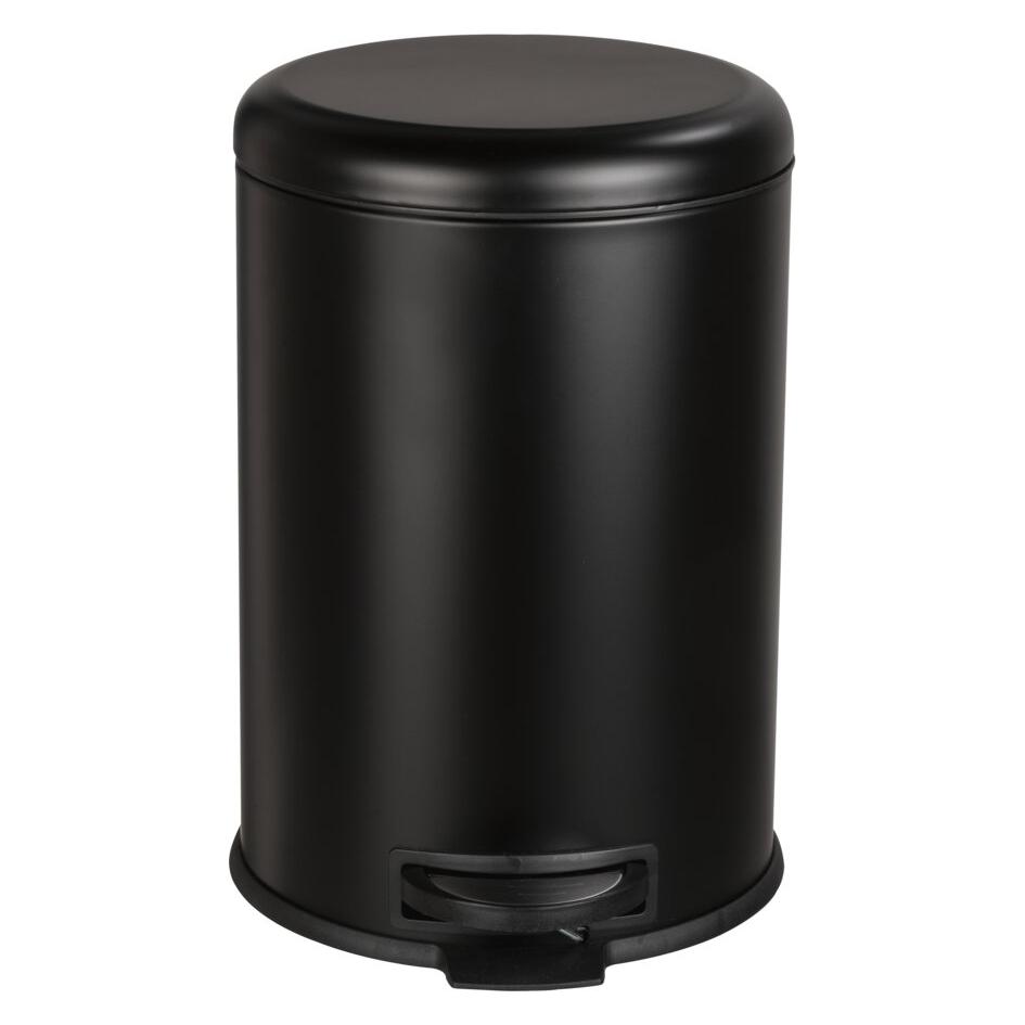 Wenko Treteimer Leman Easy Close 12 Liter schwarz matt (12 l) (54913100)