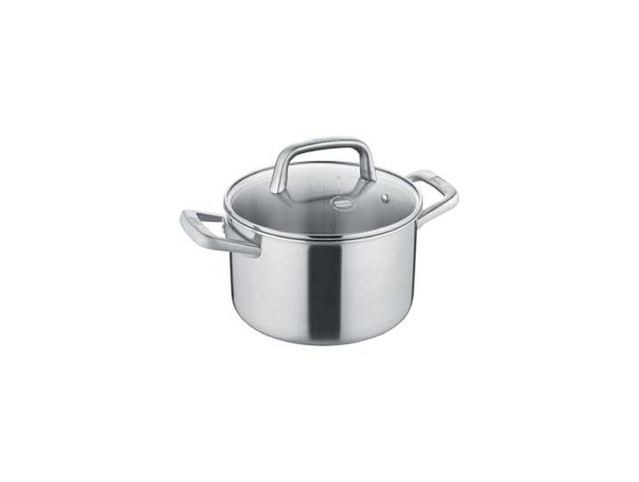 Berndes Topf Tricion Resist 20 cm, Kochtopf mit Deckel 3,9 l Volumen, für alle Herdarten inkl. Induktion, ohne Beschichtung