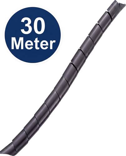 TRU COMPONENTS 1593165 TC-KSPR15BK203 Spiralschlauch 12 bis 35mm Schwarz 30m