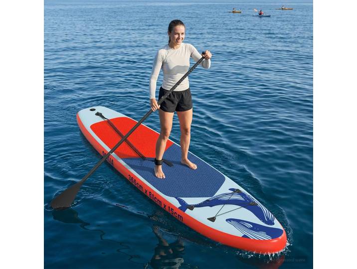 vidaXL Aufblasbares Stand Up Paddle Board SCYLLA 366 x 81 x 15 cm Blau