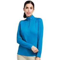 Longsleeve Baselayer Auburn 1/4 Zip Funktionsshirt Saxony Blue / S