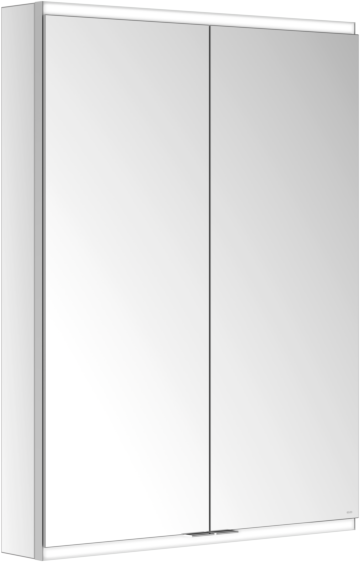 Keuco Royal Modular 2.0 Spiegelschrank 800211071000300 700 x 900 x 120 mm, 1 Steckdose, 1 Doppel-USB-Ladestelle, Wandvorbau, 2-türig