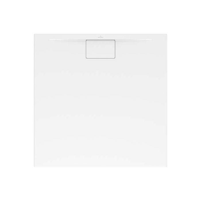 Villeroy und Boch Architectura Metalrim Duschwanne A9090ARA115CV01 weiß, 90x90x1,5cm, mit Installationsset
