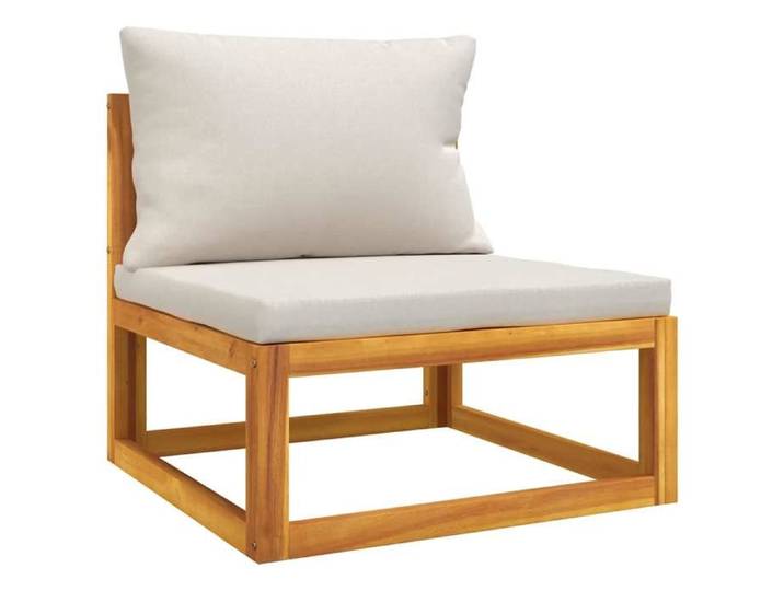 Salon de jardin 3 pcs - moderne - Mobilier de jardin - avec coussins - bois massif d'acacia CC2189