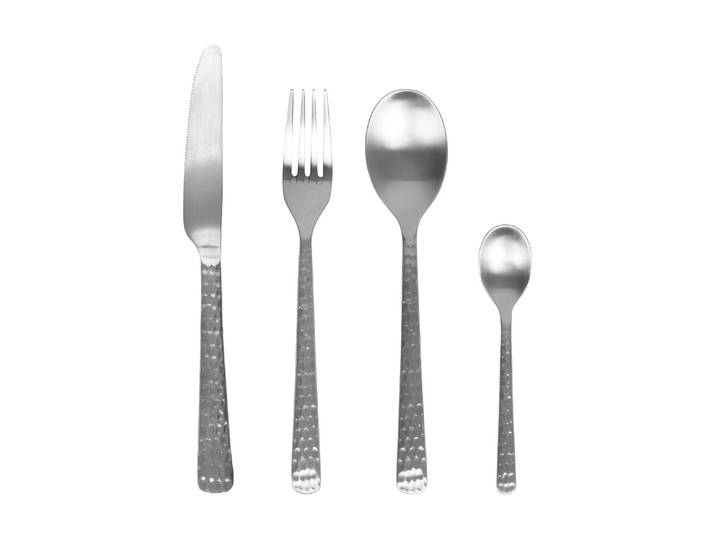 Besteck-Set BROSTE COPENHAGEN Hune 16-teilig , silber, 16 tlg., Essbesteck-Sets, Besteck-Set