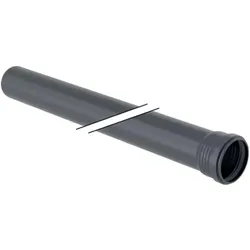 Geberit, Zubehör Sanitärinstallation, Silent-Pro Rohr mit Muffe d75mm L100cm
