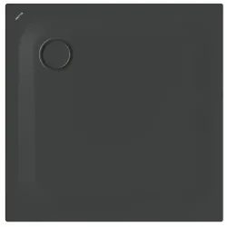 Bette quadrat Duschwanne „BetteUltra“ 900 × 900 mm ohne Oberflächenbeschichtung, ohne Oberflächenveredelung, mit Wannenträger, in Ebony