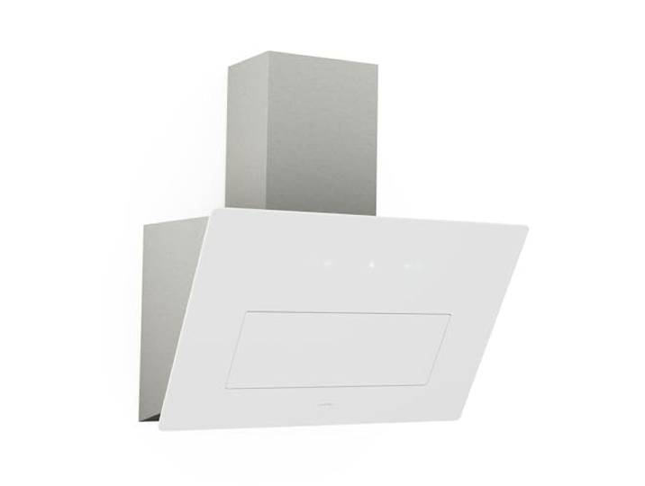 KLARSTEIN SleekAir Hotte Aspirante - Hotte Décorative 60 cm\, Débit 717 m³/h\, CEE A++\, Éclairage LED 2700-6500K\, Tactile\, Blanc\, Évacuation & Recirculation