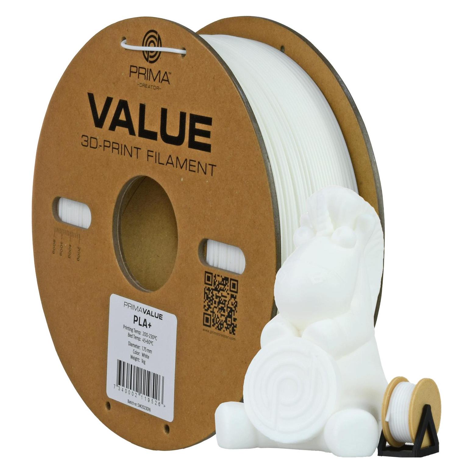 Prima Creator PrimaValue PLA+ (1000 g, 2.85 mm) (PV24-PLA-285-1000-WH)