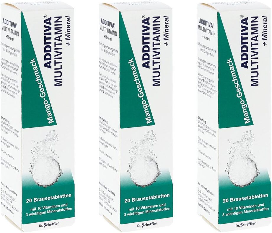 Additiva Multivitamin + Mineral Mango-Geschmack Brausetabletten