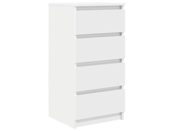 GHVBNMF Sideboard Weiß 37,5x35x76 cm Kommode mit 4 Schubladen Holzwerkstoff Kompakter Schrank mit 4 Schubladen für Flur, Schlafzimmer und Büro. Robustes Material bietet ordentlichen Stauraum.