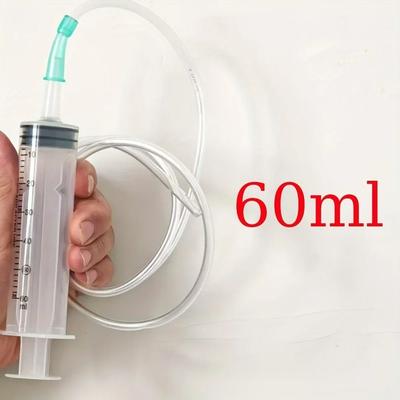 Uplift Essentials Multi Functional Precision Feeding Syringe Large Capacity Measurement Tool With 1M Hose 60ml