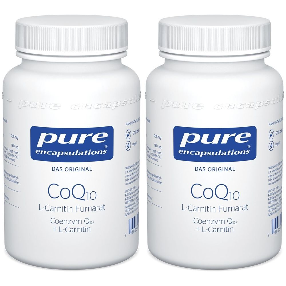 Pure Encapsulations CoQ10 L Carnitin Fumar.Kps. 2x 2x60 St Kapseln